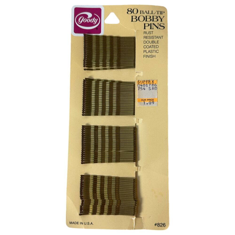 Goody 1982 Vintage Bobby Pins NEW